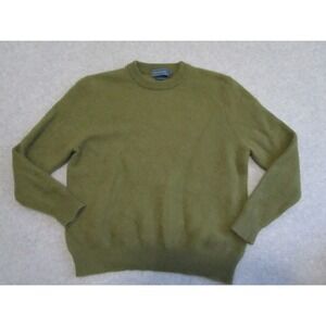 Biltmore‎ Sweater Mens Medium Green 100% Pure Cashmere Crewneck Quiet Luxury